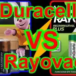 Pilhas recarregáveis Duracell 2500 mAh VS pilhas recarregáveis Rayovac Plus 2400 mAh