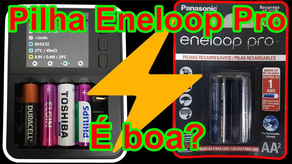 Pilha Recarregável Panasonic Eneloop Pro AA 2550 mAh é boa?