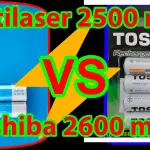 Pilhas recarregáveis Multilaser 2500 mAh vs Pilhas recarregáveis Toshiba 2600 mAh