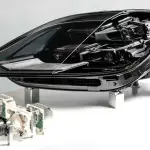 Porsche apresenta novos faróis com salto impressionante de desempenho em tecnologia de iluminação