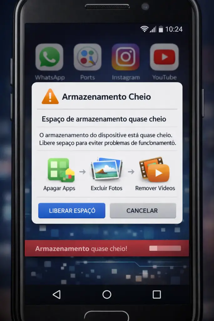 Como ver quais aplicativos Android estão ocupando mais espaço