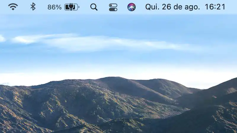 Como mostrar a porcentagem da bateria no Mac OS