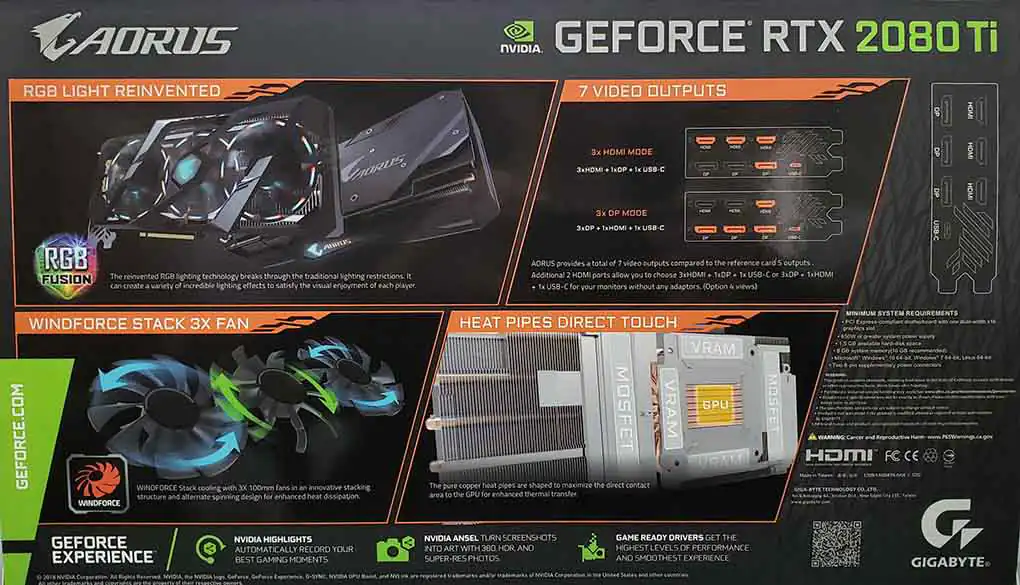 Qual o consumo de uma Nvidia RTX 2080TI?