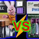 Pilhas Recarregáveis Duracell de 2500 mAh Vs Pilhas Recarregáveis Philips de 2500 mAh