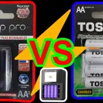 Pilhas Panasonic Eneloop Pro 2550 mAh vs Toshiba 2600 mAh
