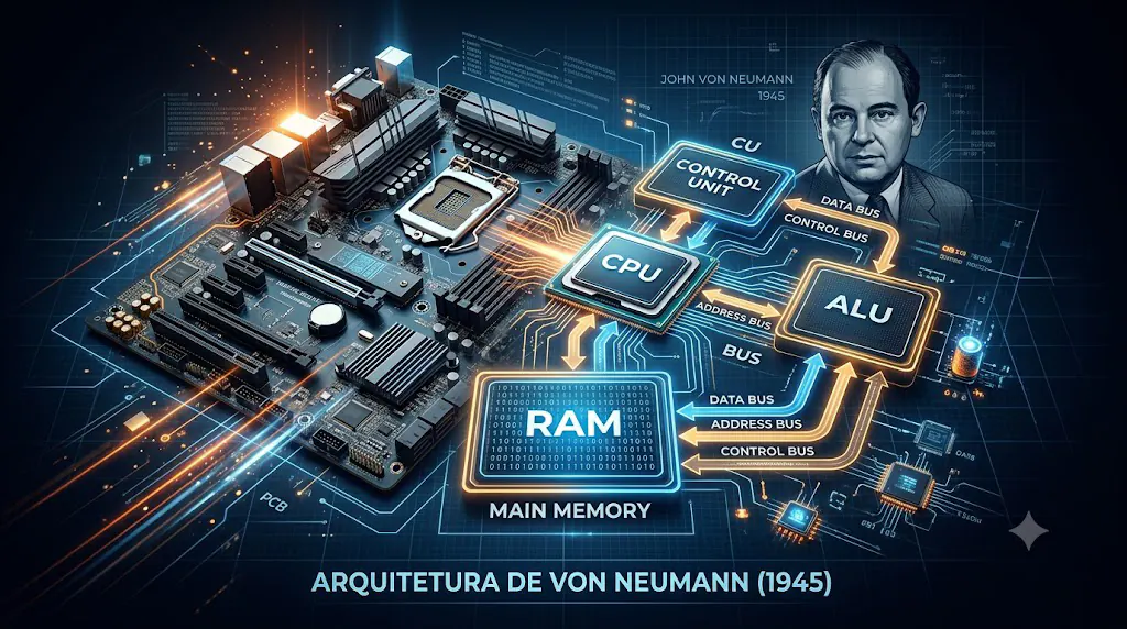A ideia de 1945 que ainda faz seu computador funcionar: a Arquitetura de von Neumann
