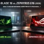 Blade 16 vs. Zephyrus G16 (2026) – Qual é o MELHOR notebook gamer fino de 16 polegadas