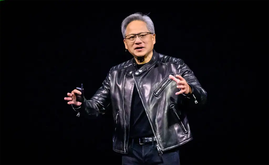 A jaqueta de couro de Jensen Huang foi vendida por quase US$ 1 milhão — e virou um símbolo da era da IA