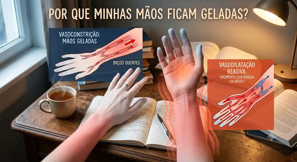 Por que nossas mãos ficam Geladas se o sangue é quente? 🩸❄️