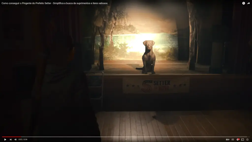 Alan Wake 2: Como acariciar o prefeito Setter (troféu / conquista das coisas boas da vida)