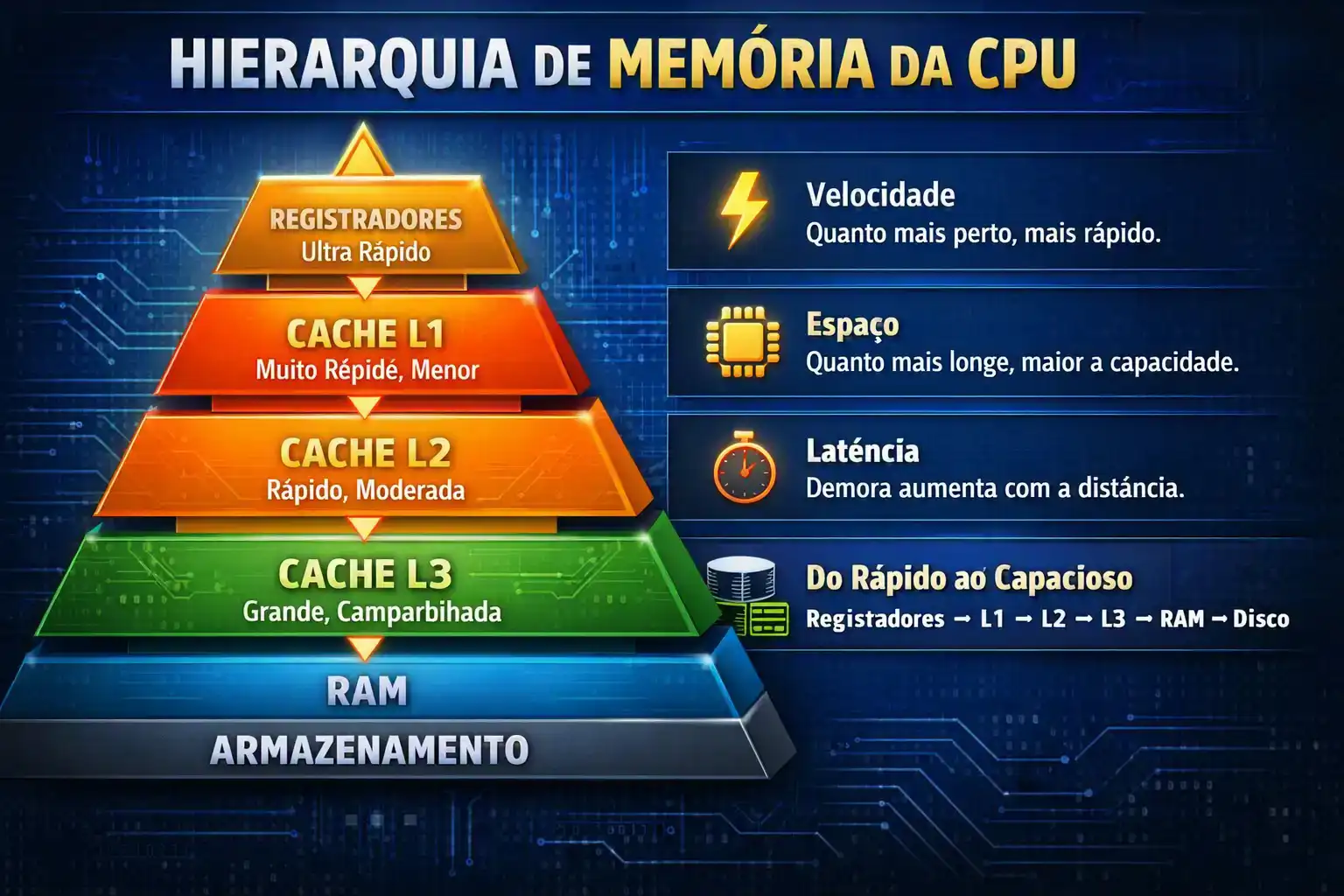 Hierarquia de Memória da CPU